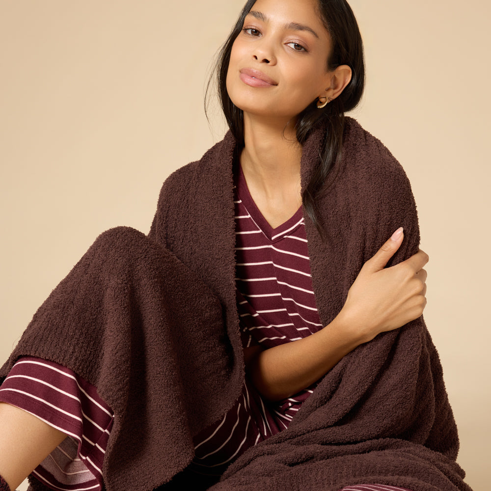 50" x 70" Solid Rib Marshmallow Blanket