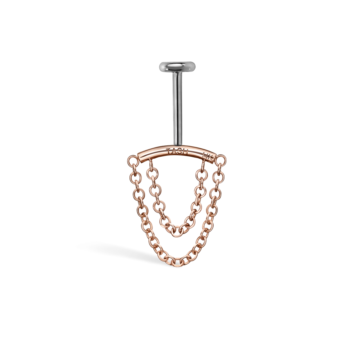 Double Chain Threaded Stud Drape With Titanium Backing