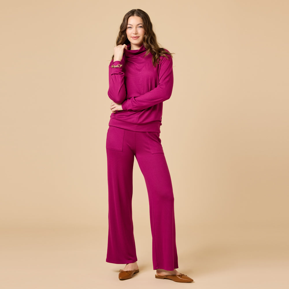 Dream Jersey Cowl Neck Lounge Set