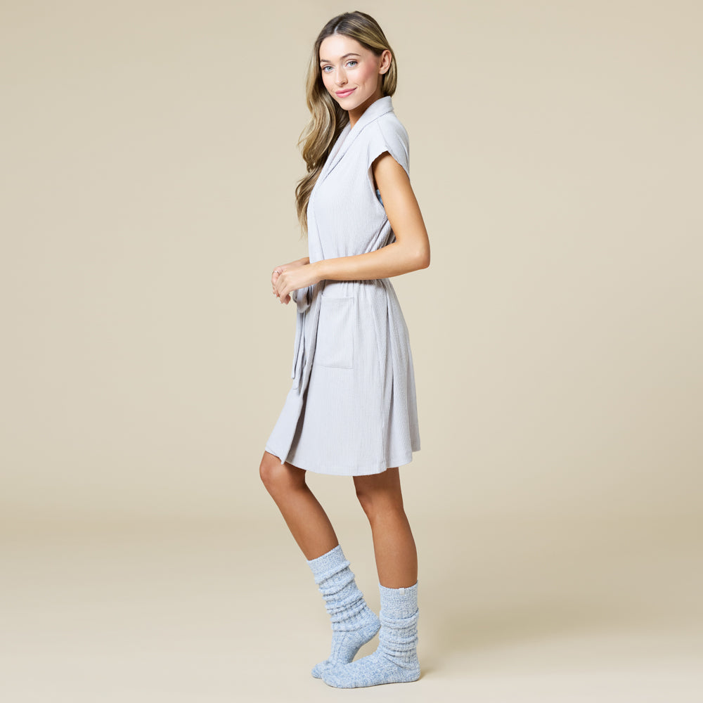 Rib Dream 35" Cap Sleeve Robe