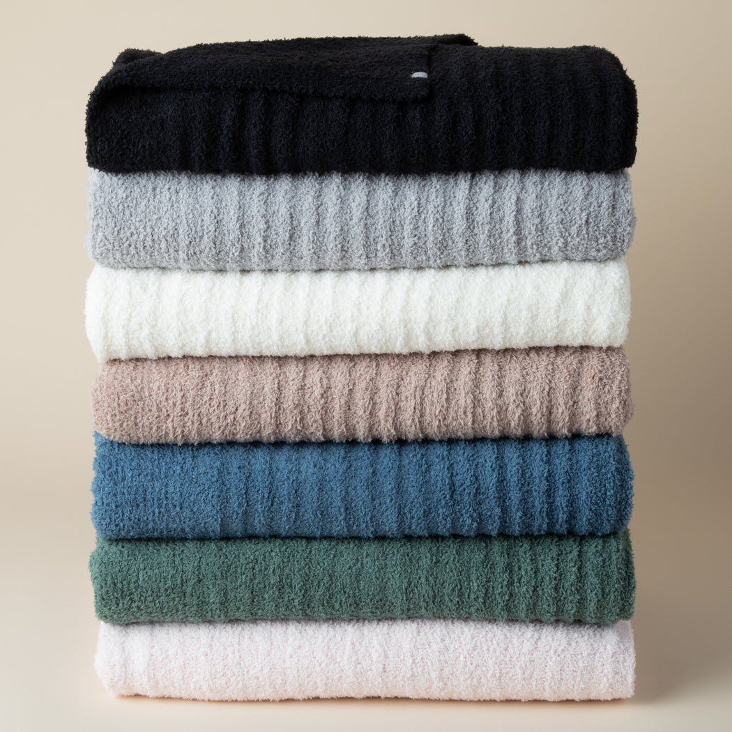 50" x 70" Solid Rib Marshmallow Blanket