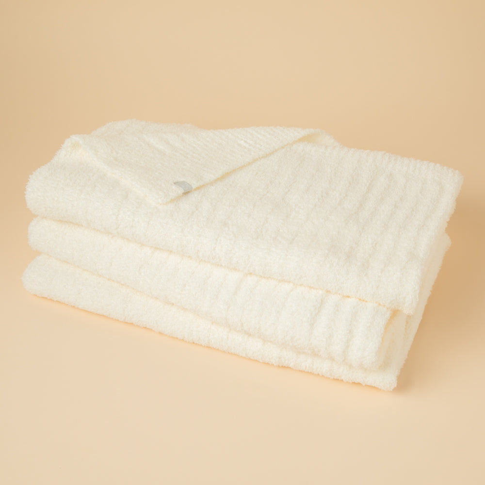 50" x 70" Solid Rib Marshmallow Blanket