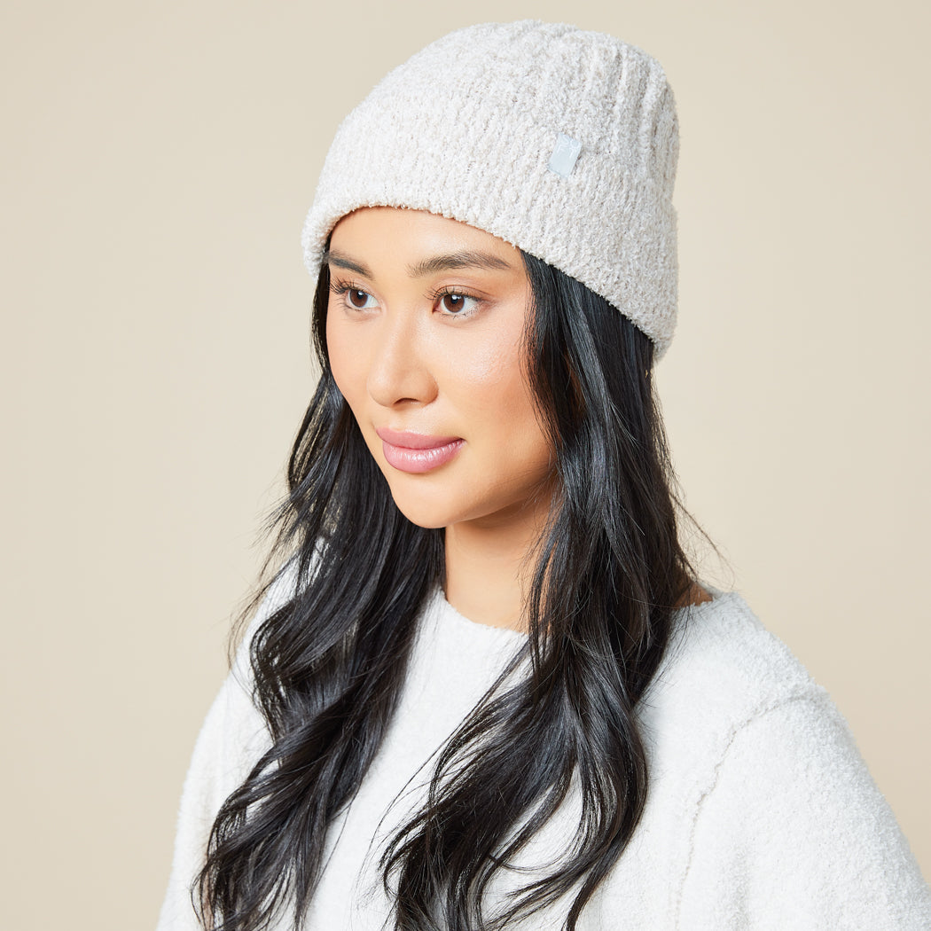 Chunky Rib Marshmallow Beanie