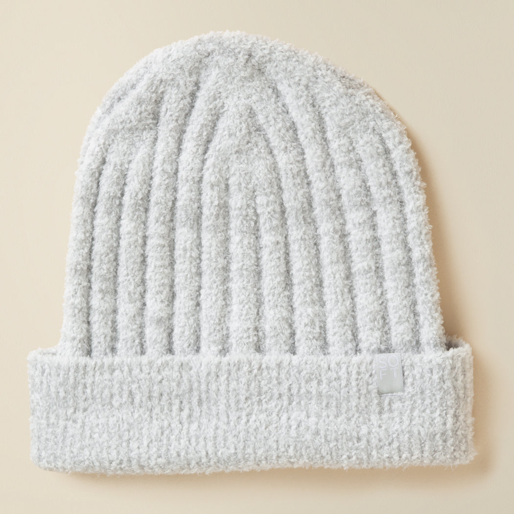 Chunky Rib Marshmallow Beanie