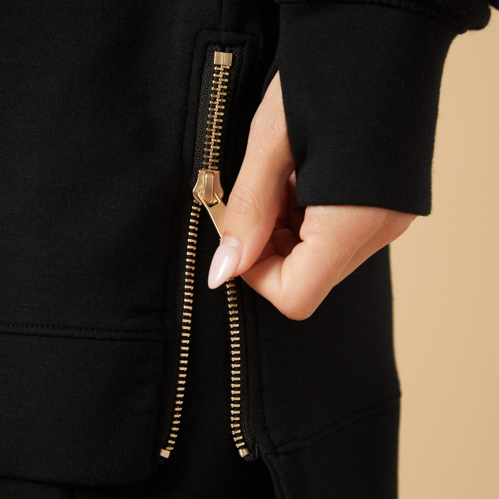 DreamTech Crew Tunic with Side Zip & Ankle Cuff Pant