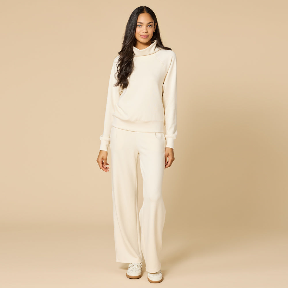 DreamTech Cowl Neck with Pleated Pant