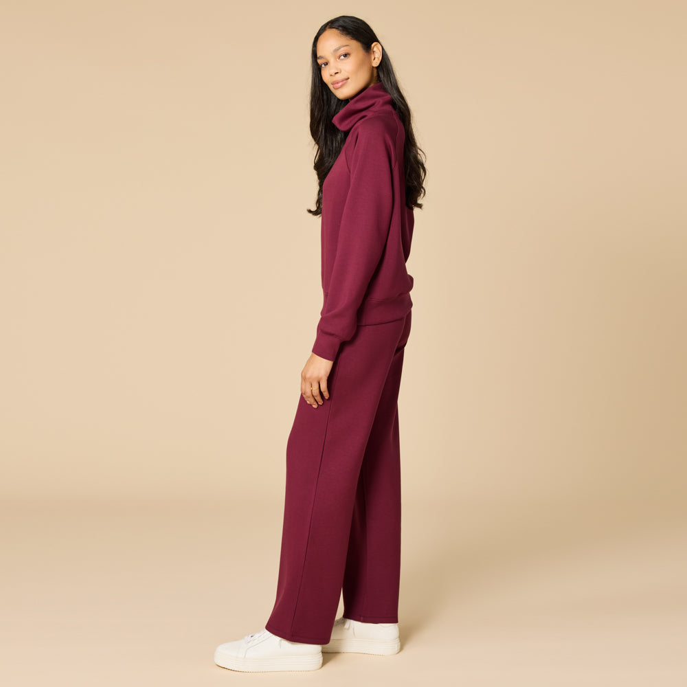 DreamTech Cowl Neck with Pleated Pant