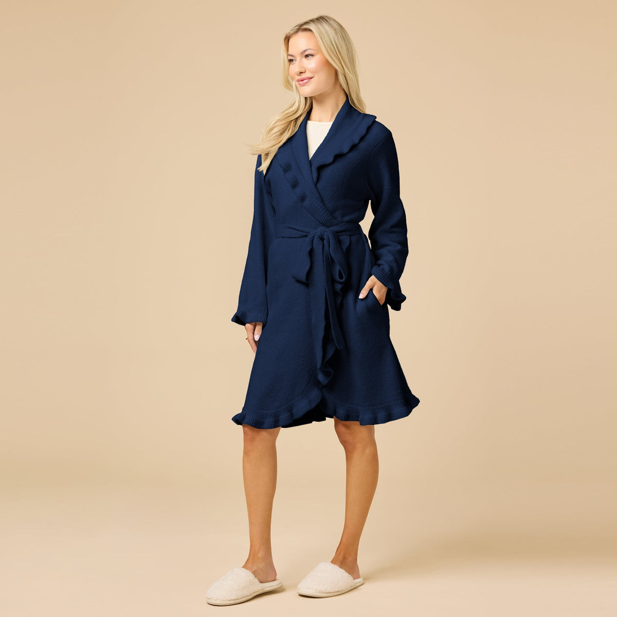 36" Ruffle Chenille Robe