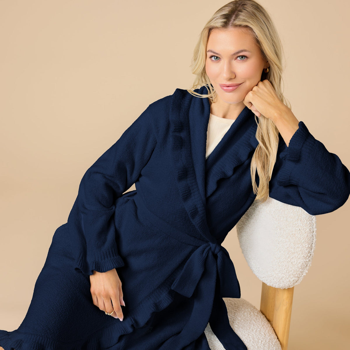 36" Ruffle Chenille Robe