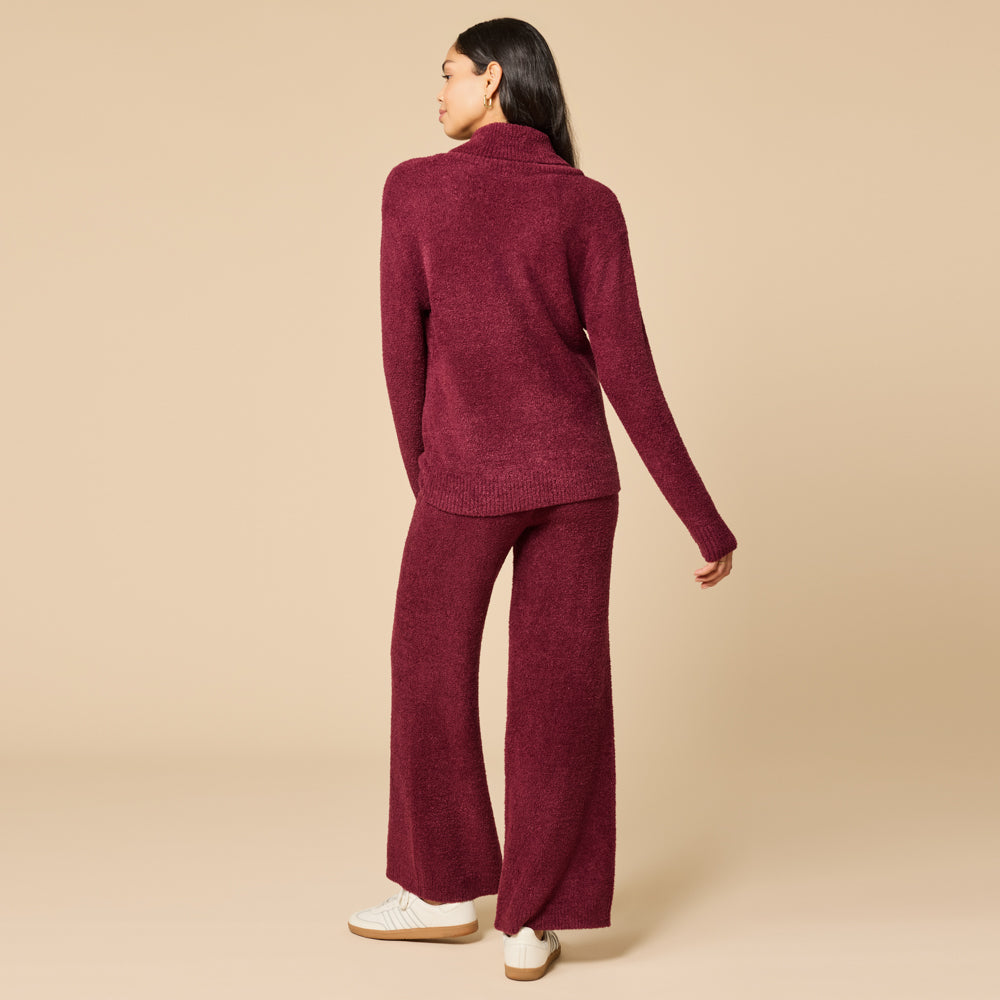 Ultra-Marshmallow Shawl Collar with Pintuck Pant