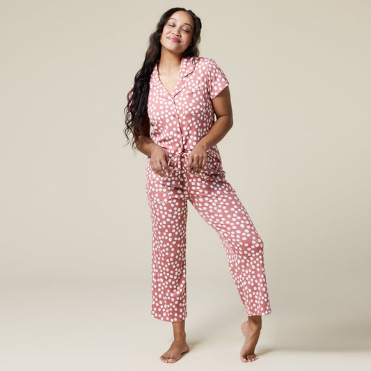 Aria Slim Notch Collar Capri PJ Set