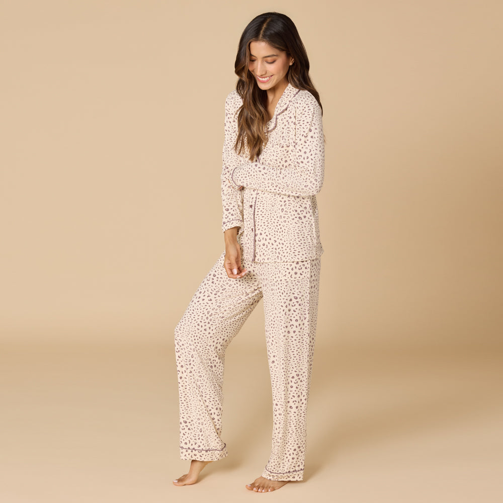 Aria - Slim Notch Collar PJ Set