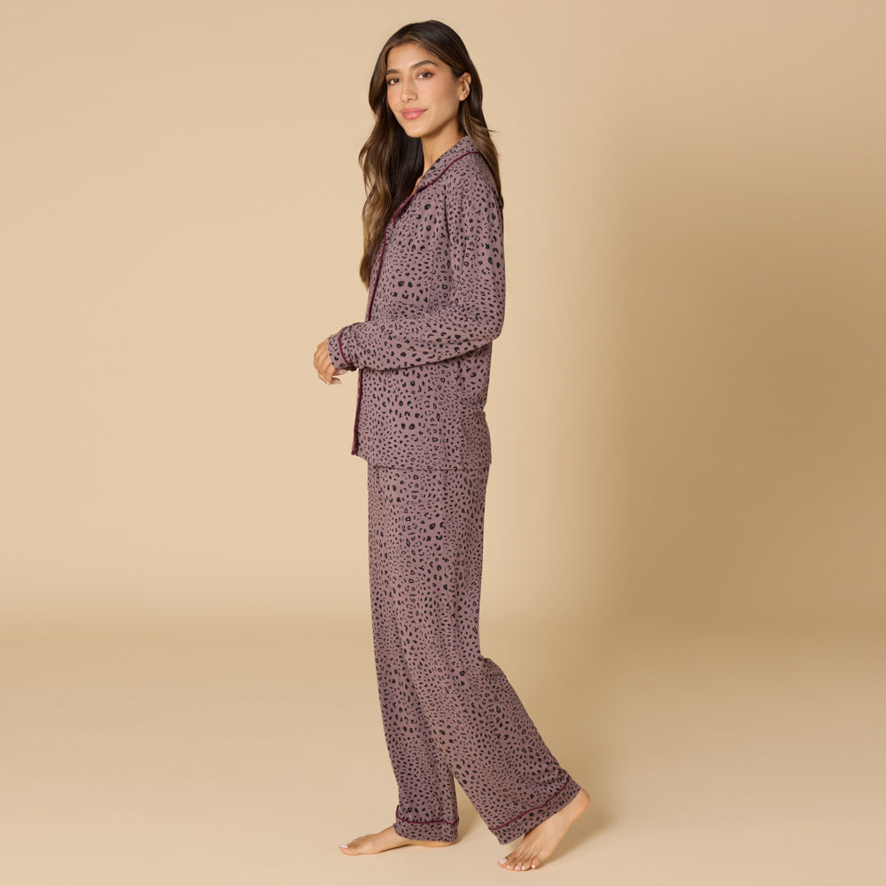 Aria - Slim Notch Collar PJ Set