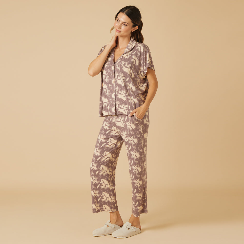 Caftan Top Cropped Pant Set