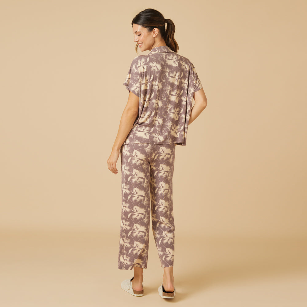 Caftan Top Cropped Pant Set