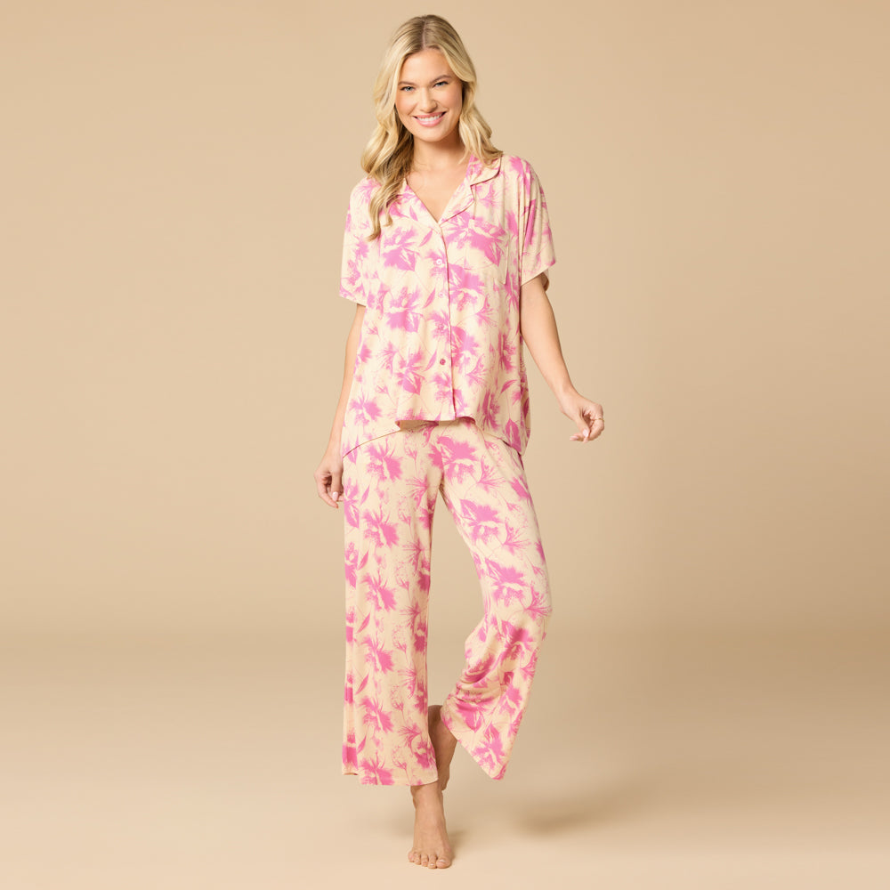 Caftan Top Cropped Pant Set