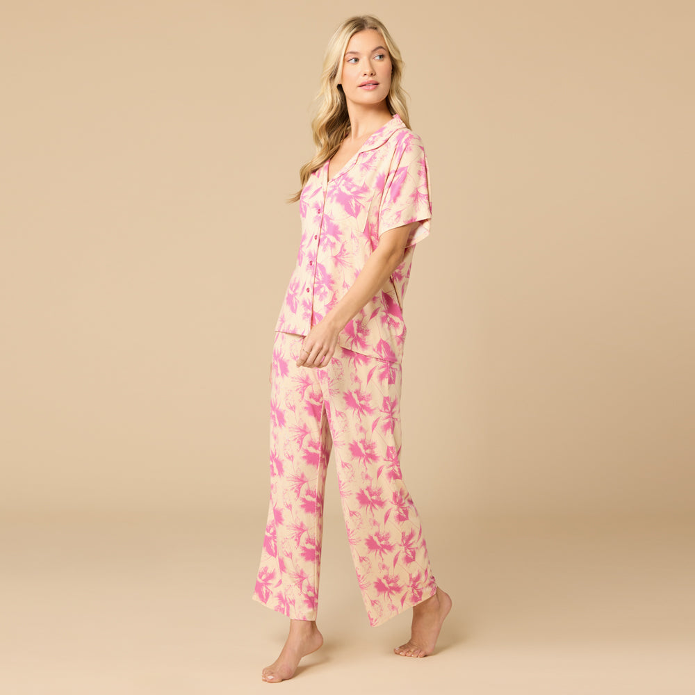 Caftan Top Cropped Pant Set