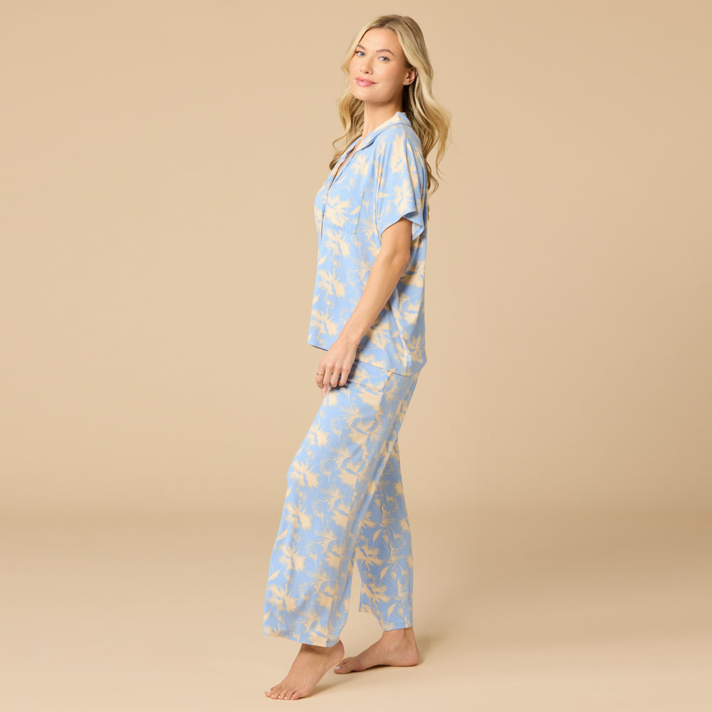 Caftan Top Cropped Pant Set