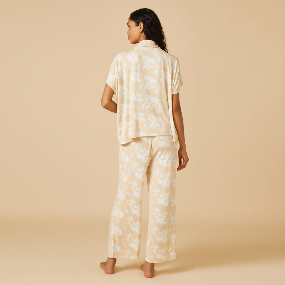 Caftan Top Cropped Pant Set