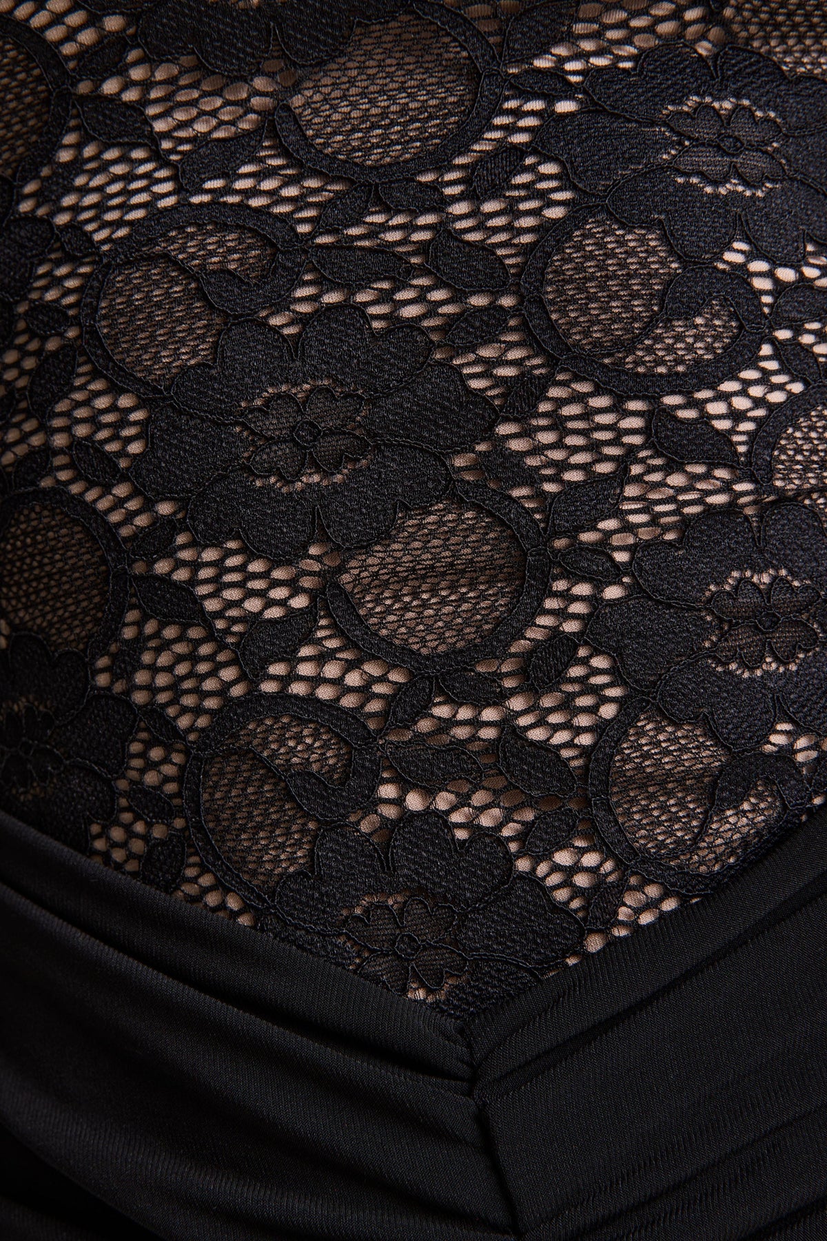 Justina | Black High-Neck Maxi Dress With Gathered-Detailing