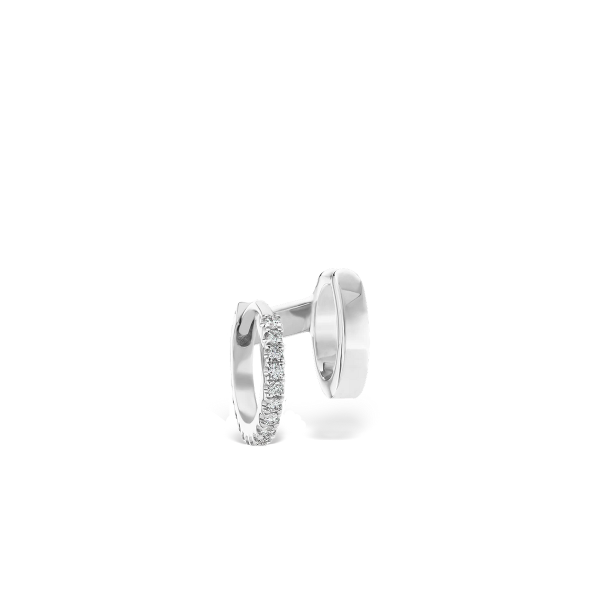 Diamond Eternity Ring and Plain Cuff
