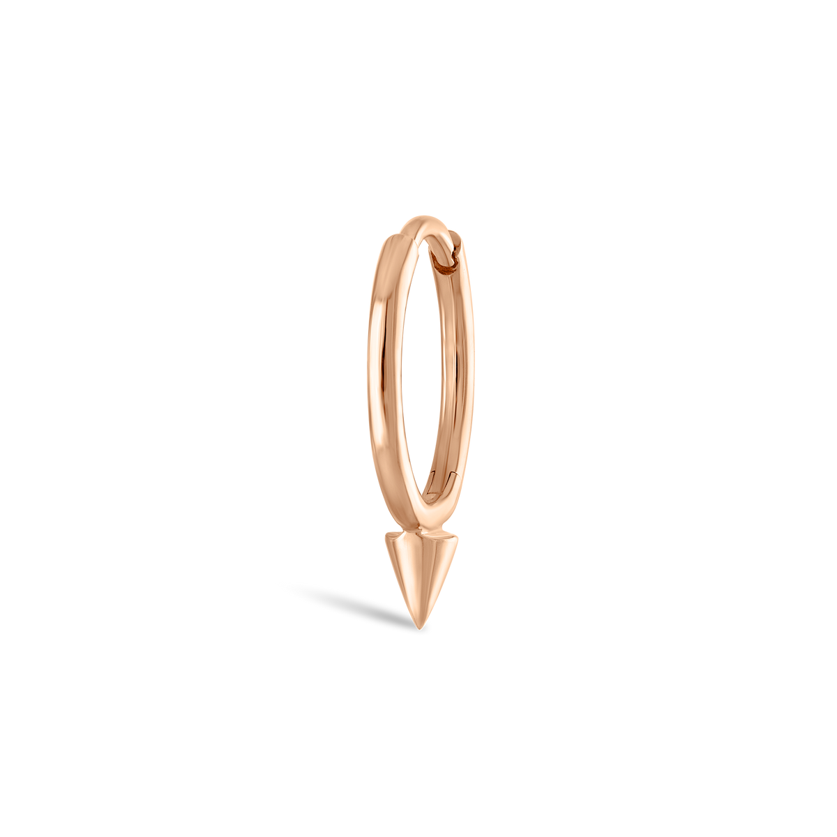 Single Short Spike Hoop Earring (Non-Rotating)