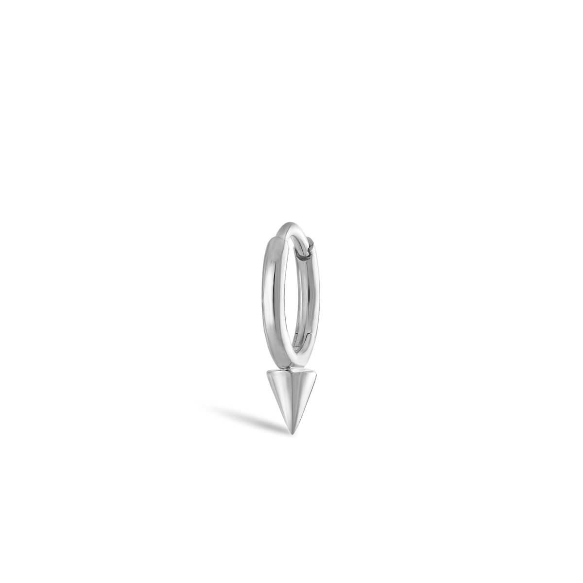 Single Short Spike Hoop Earring (Non-Rotating)