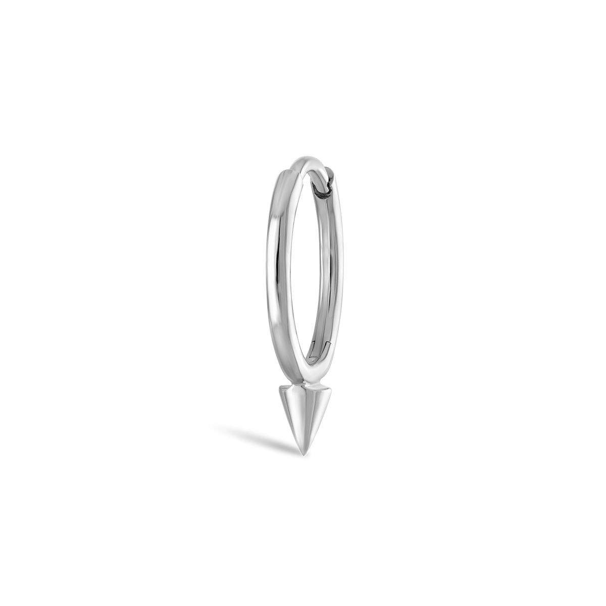 Single Short Spike Hoop Earring (Non-Rotating)