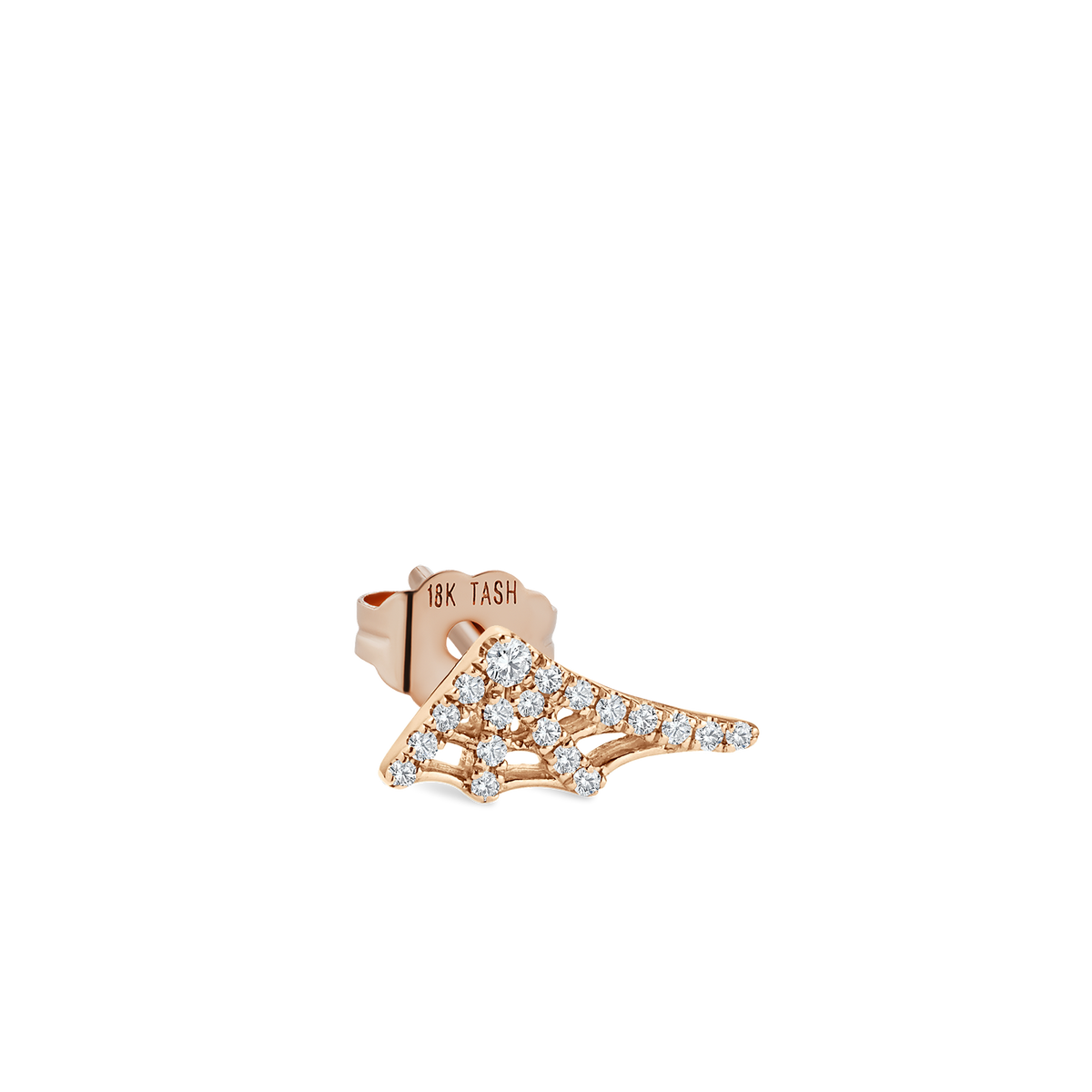 Diamond Web Stud Earring