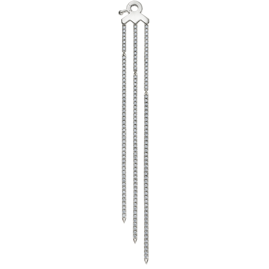 Triple Diamond Eternity Bar Conch Charm