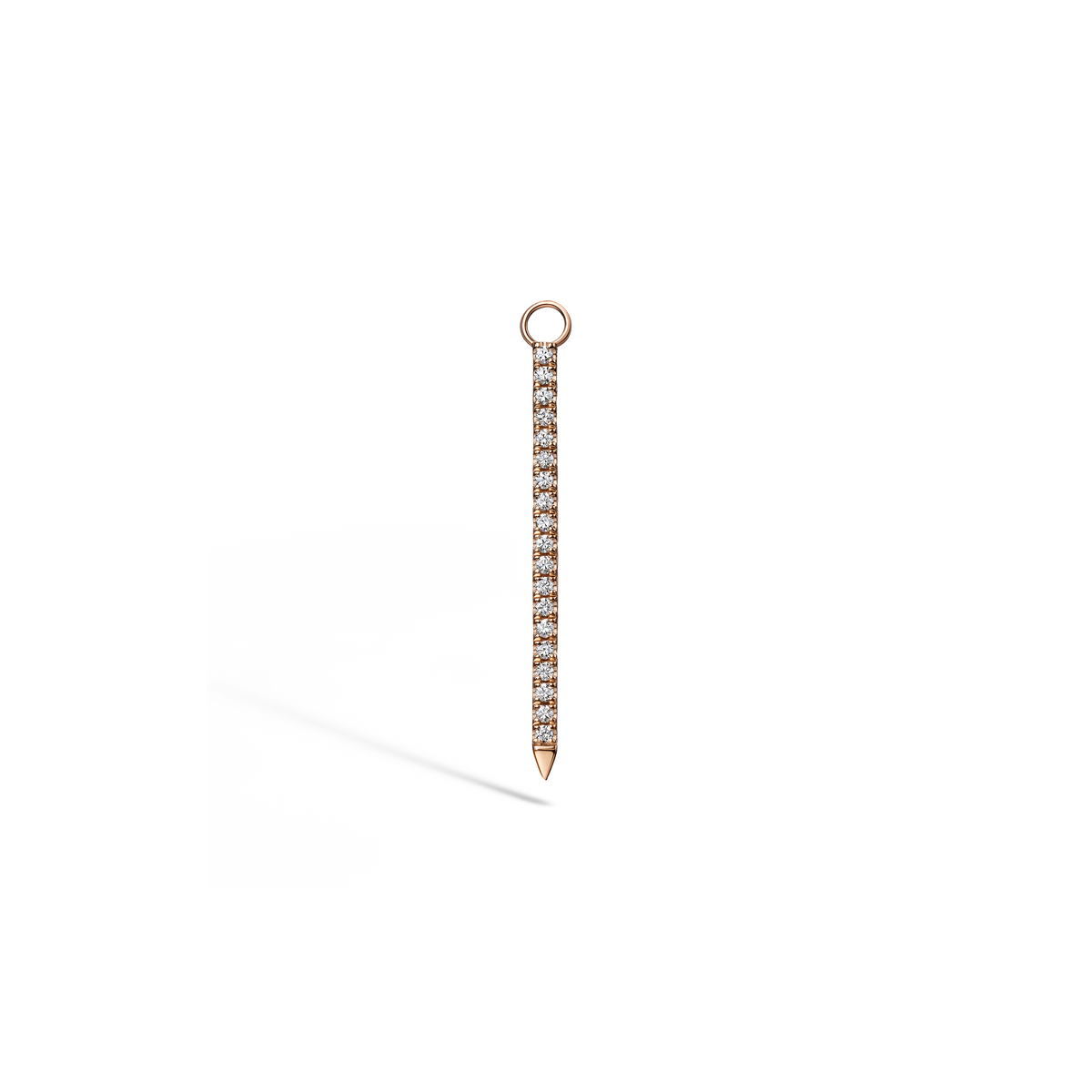 Black and White Diamond Eternity Bar Charm