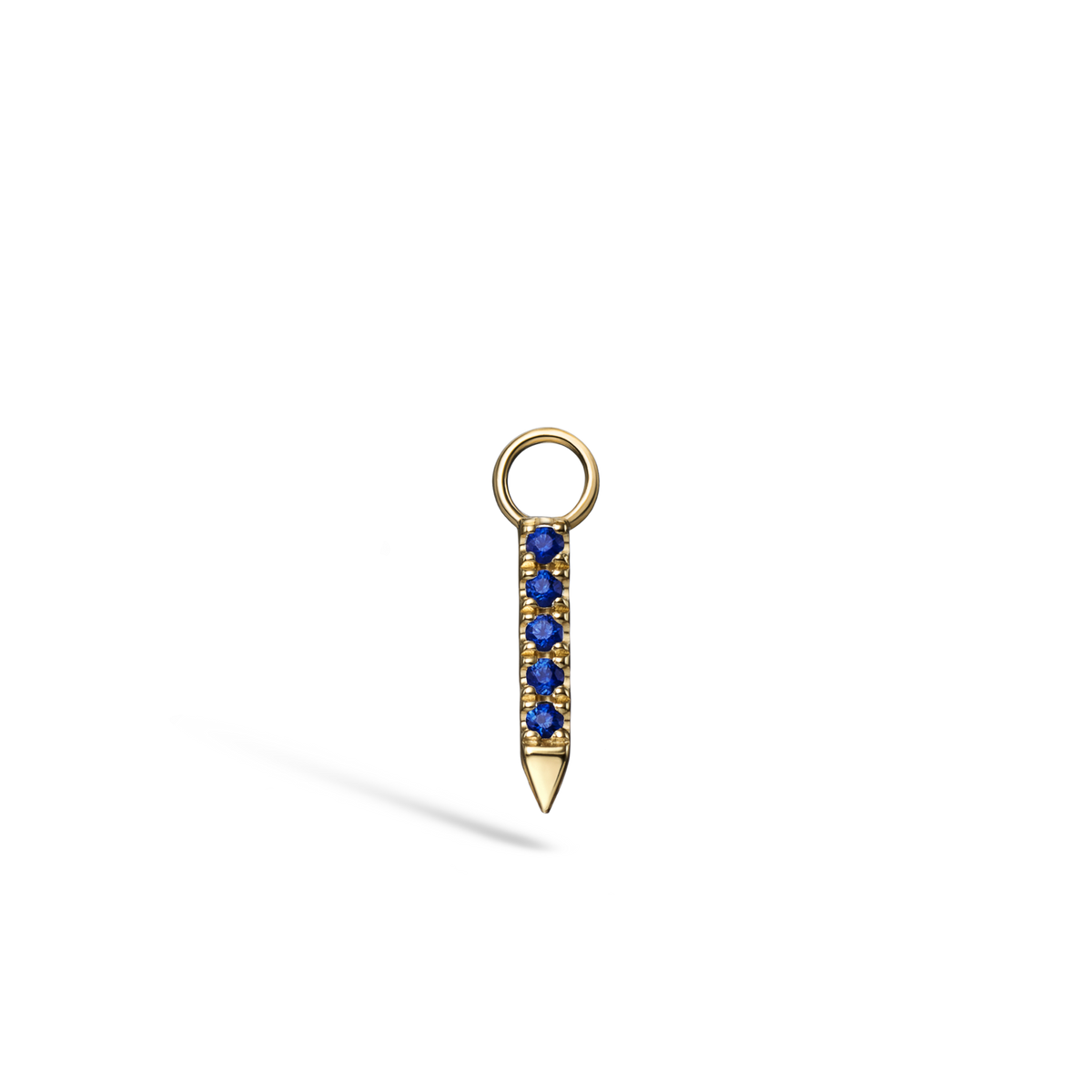 Diamond and Sapphire Eternity Bar Charm