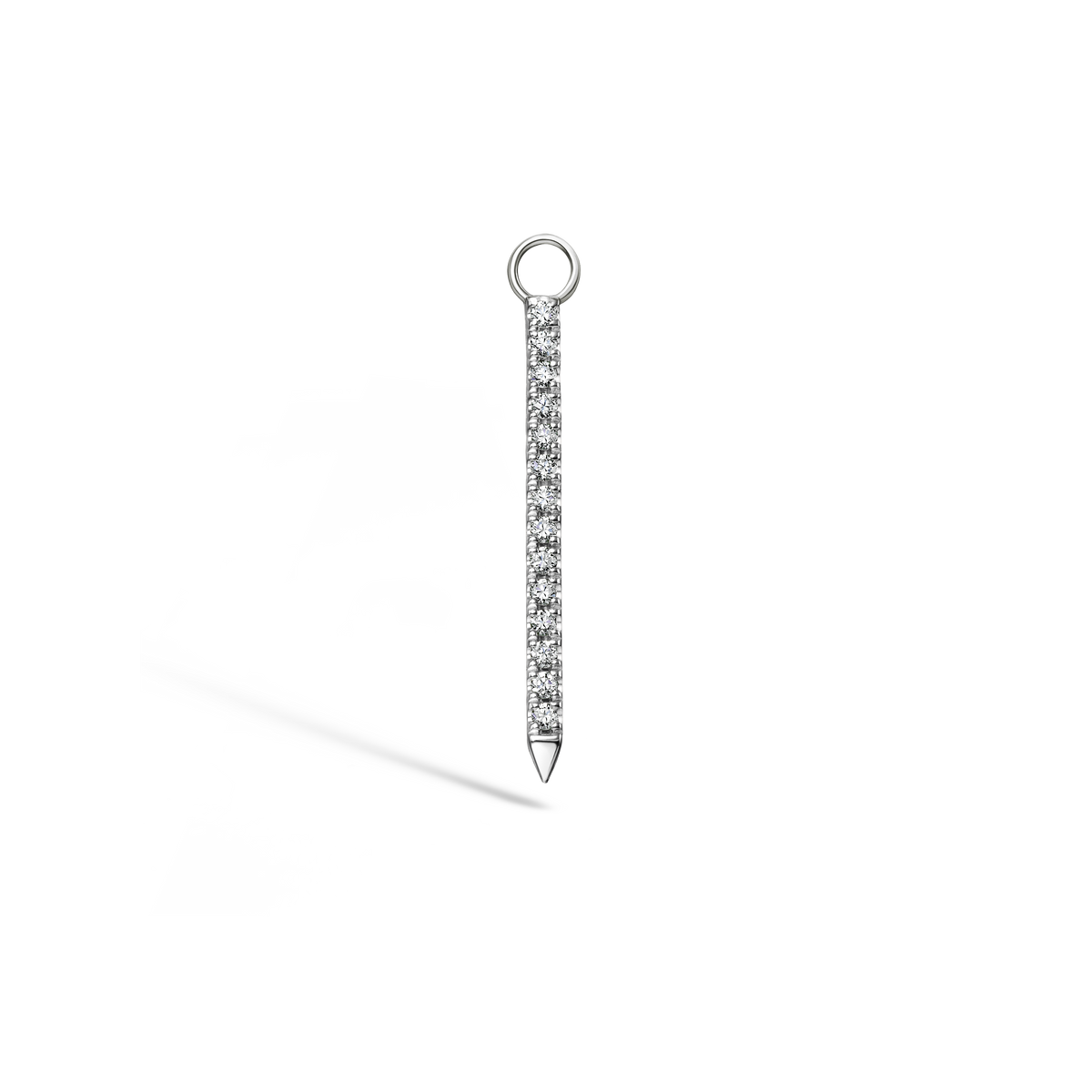 Diamond and Emerald Eternity Bar Charm