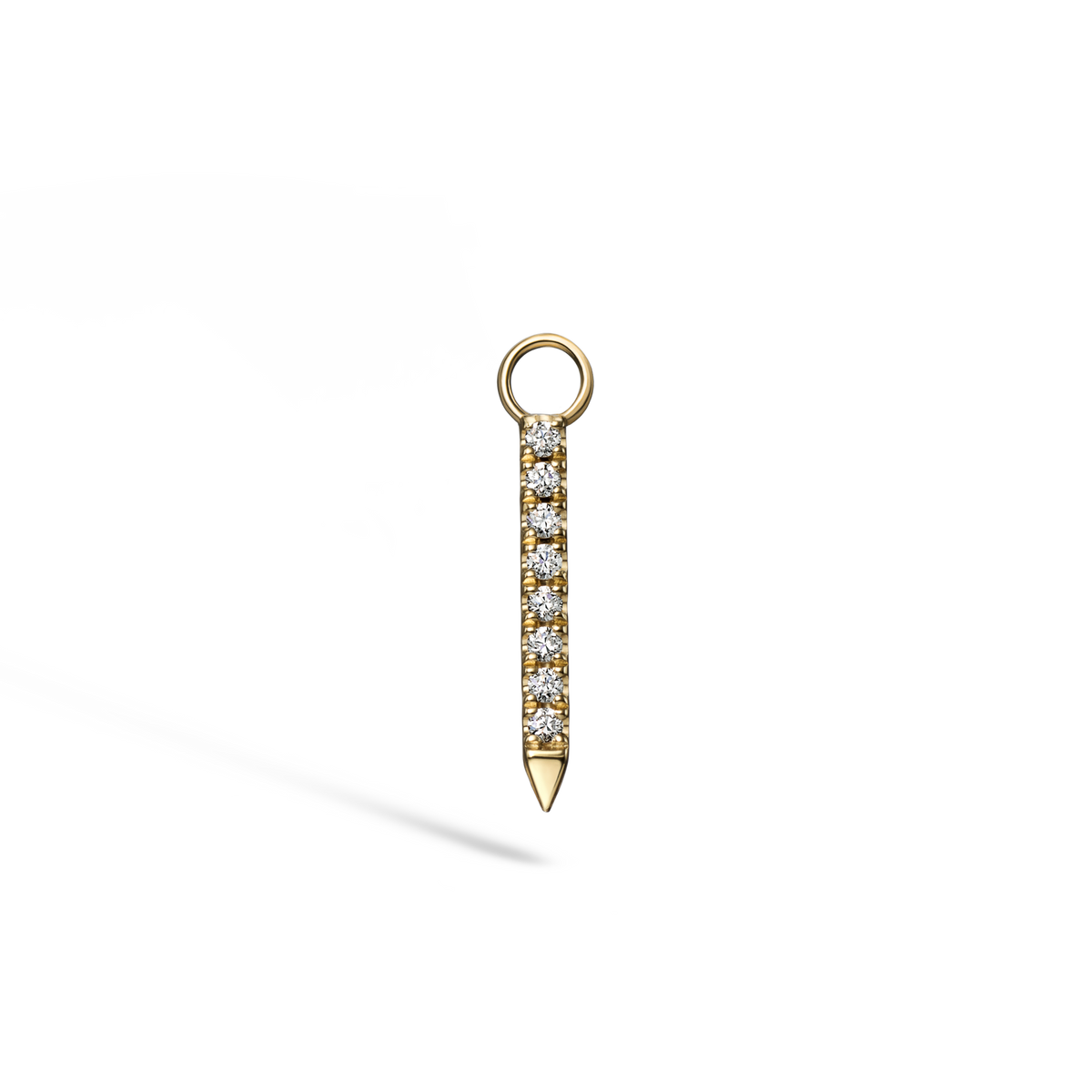 Diamond and Emerald Eternity Bar Charm