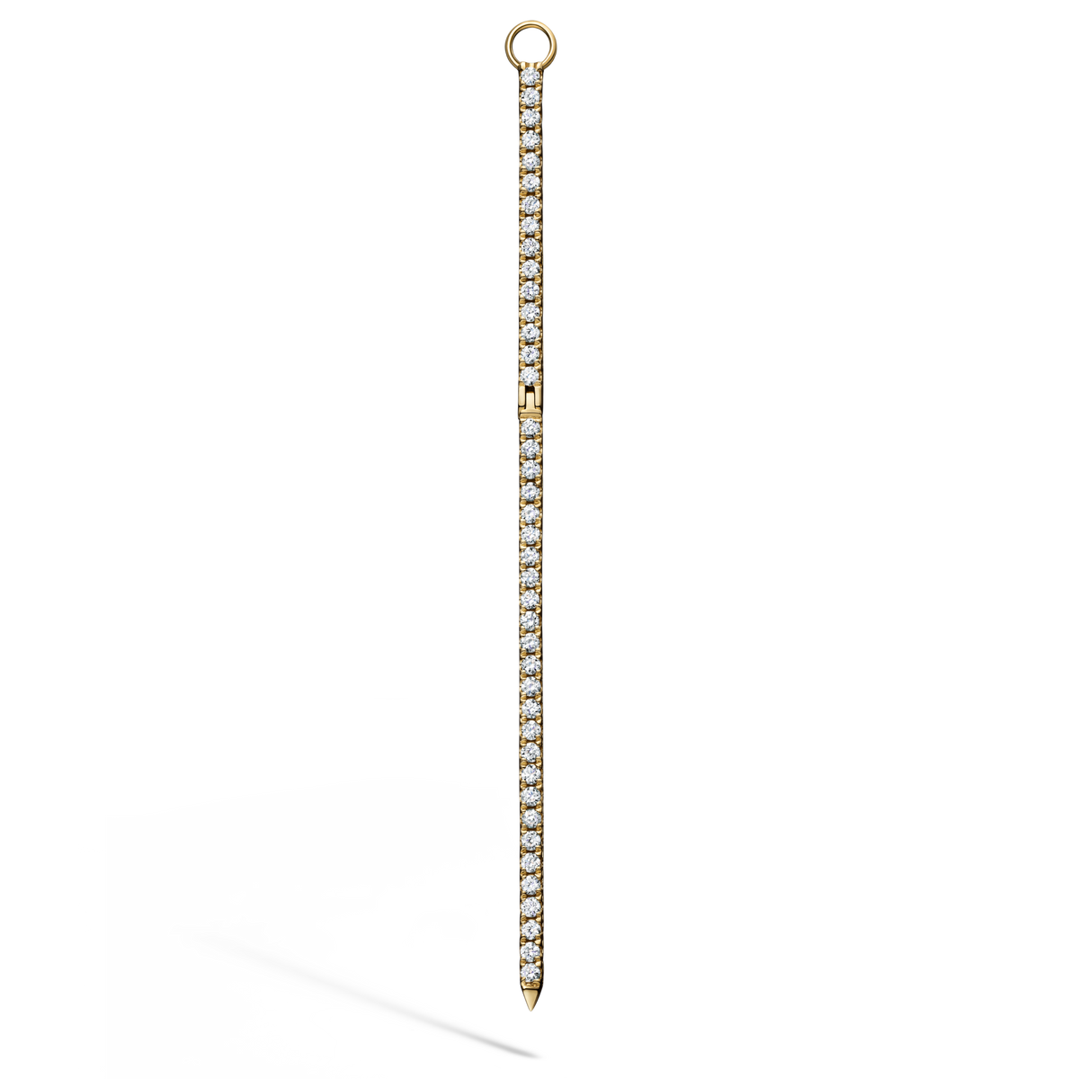 Diamond and Emerald Eternity Bar Charm