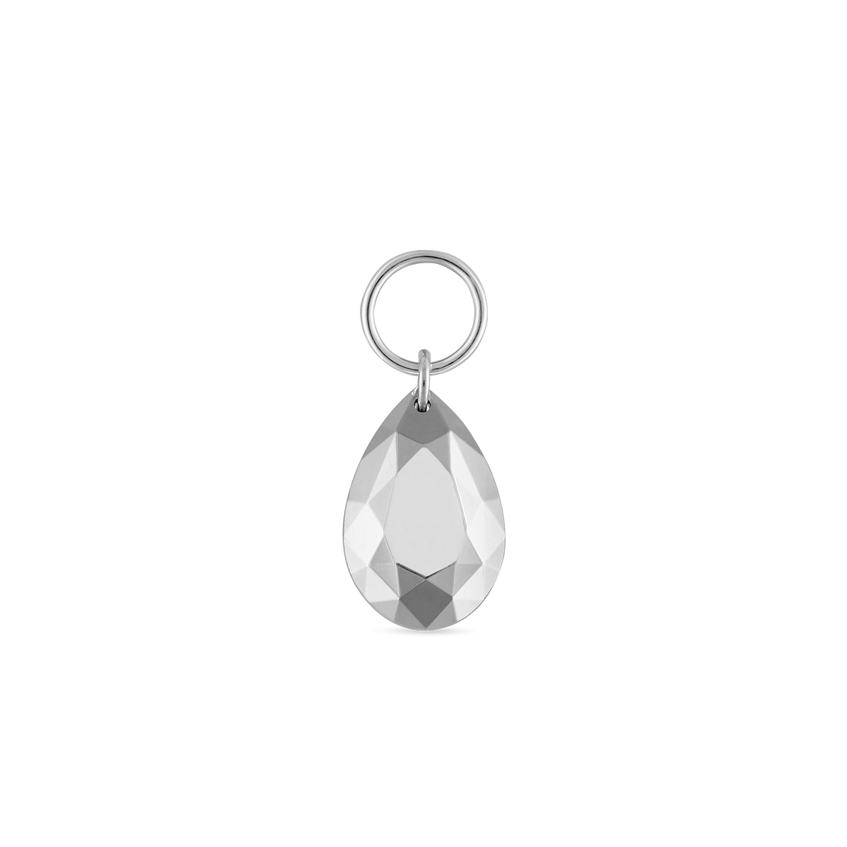 Faceted Gold Pear Charm