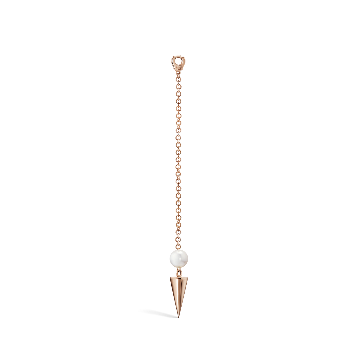 Pearl and Long Spike Pendulum Charm
