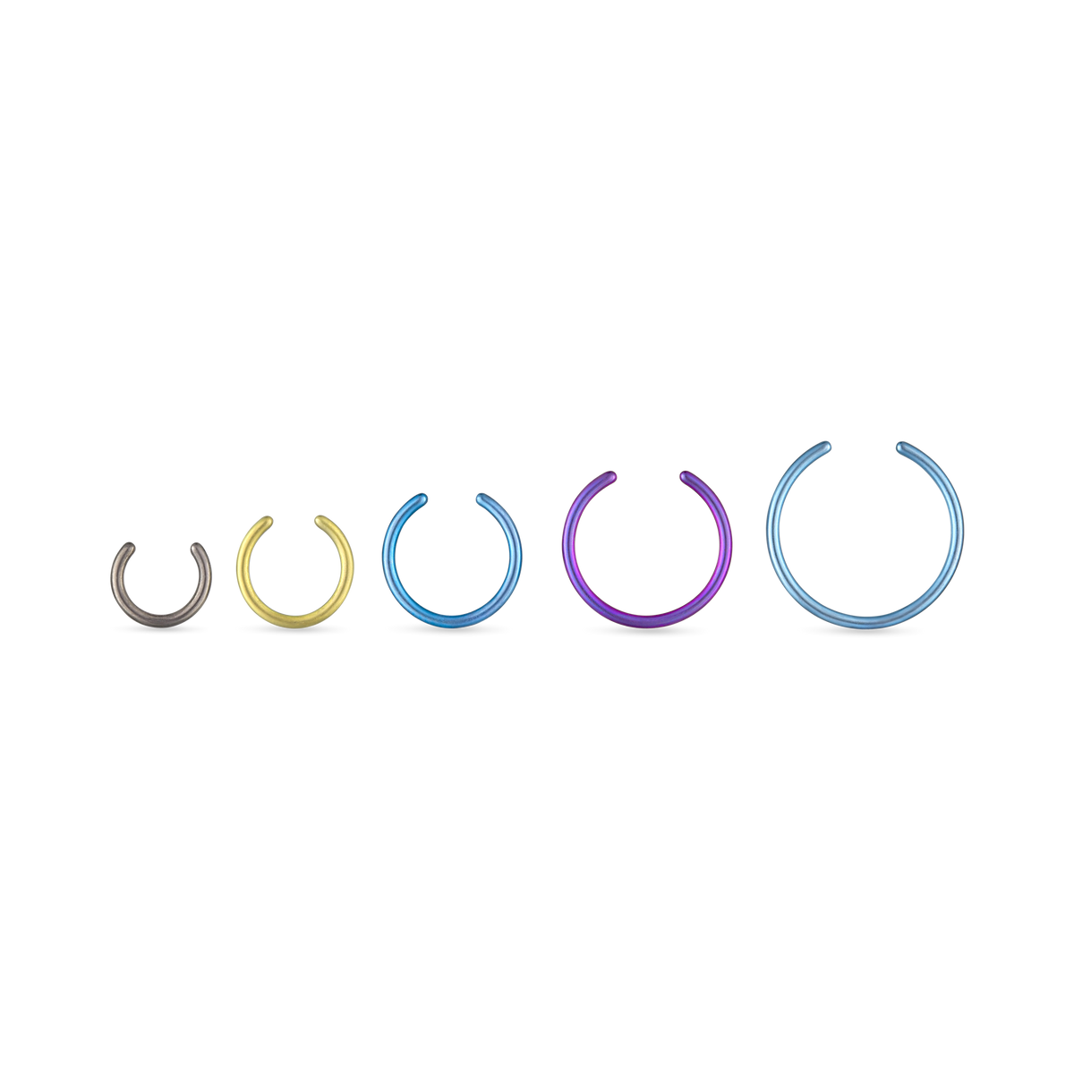 Group of Sample Sizing Hoop Earring