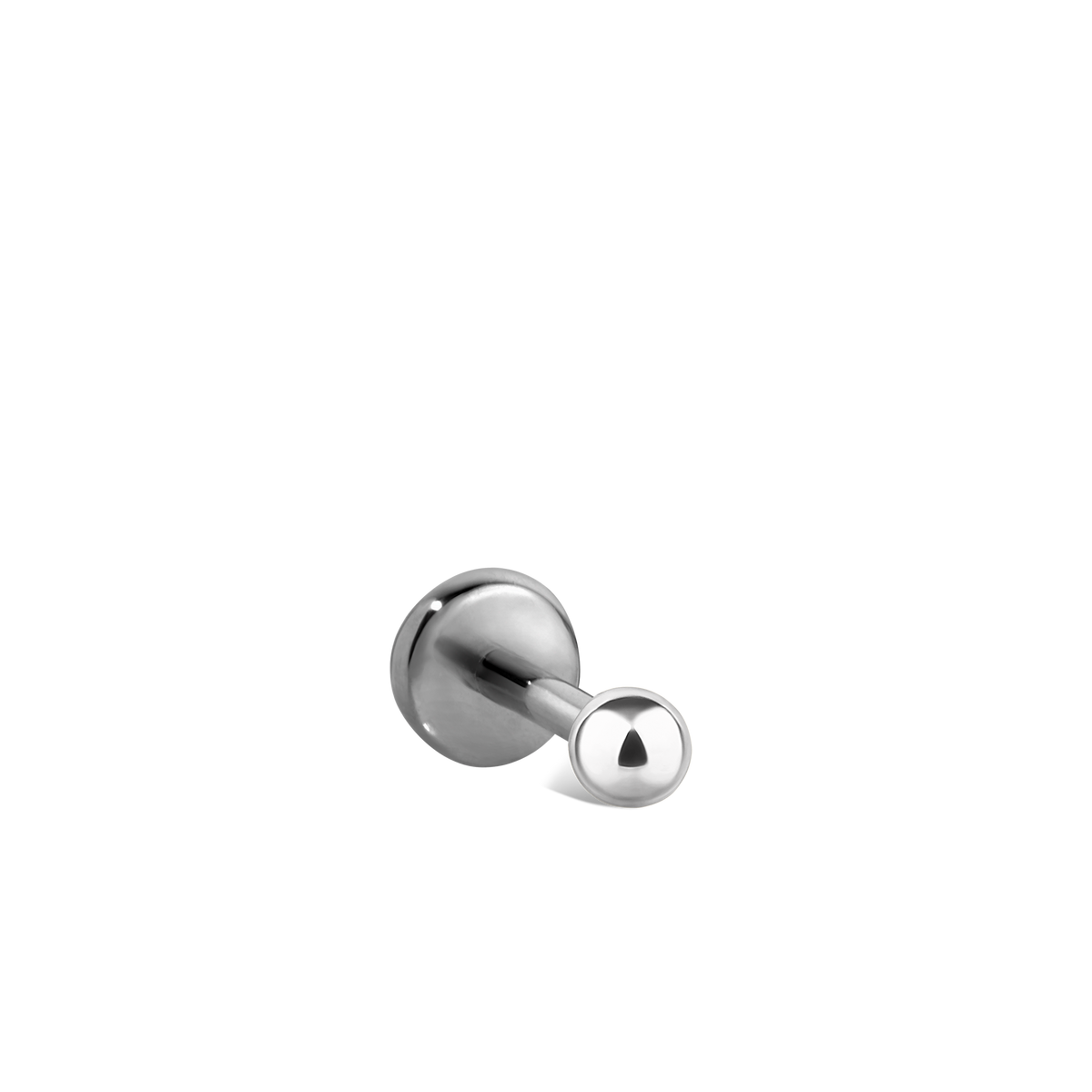 Ball Threaded Stud Earring With Titanium Backing
