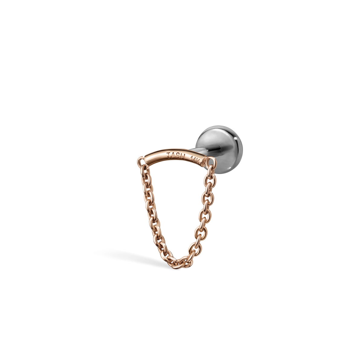 Single Chain Threaded Stud Drape With Titanium Backing