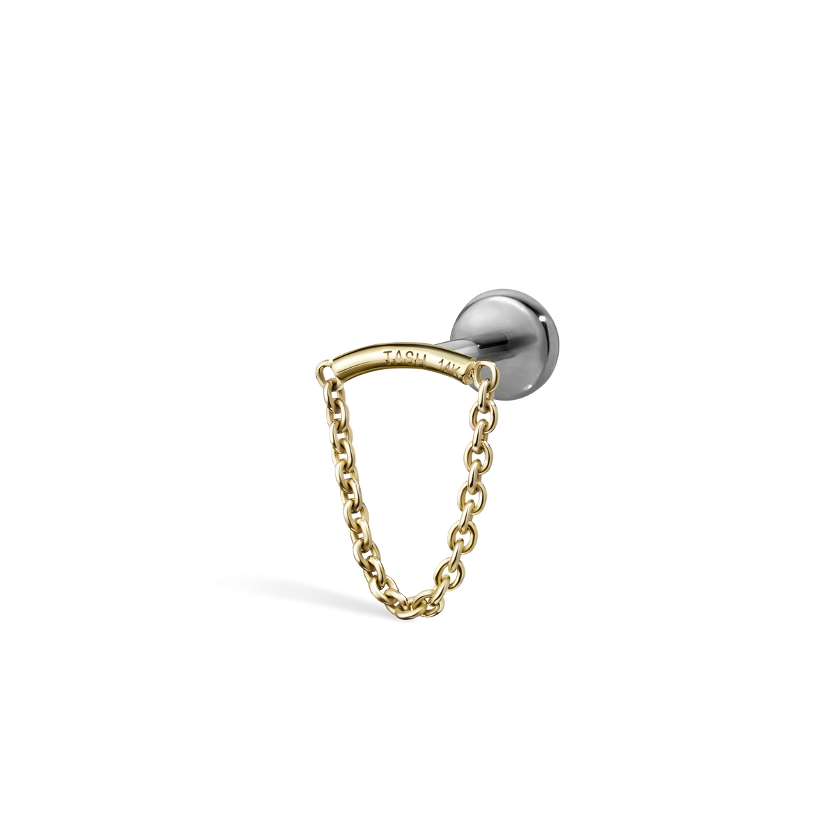 Single Chain Threaded Stud Drape With Titanium Backing