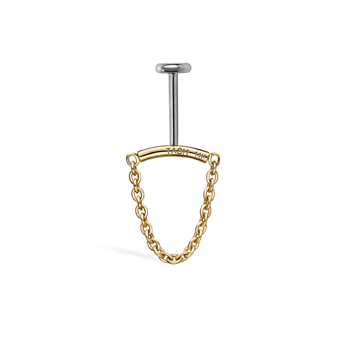 Single Chain Threaded Stud Drape With Titanium Backing