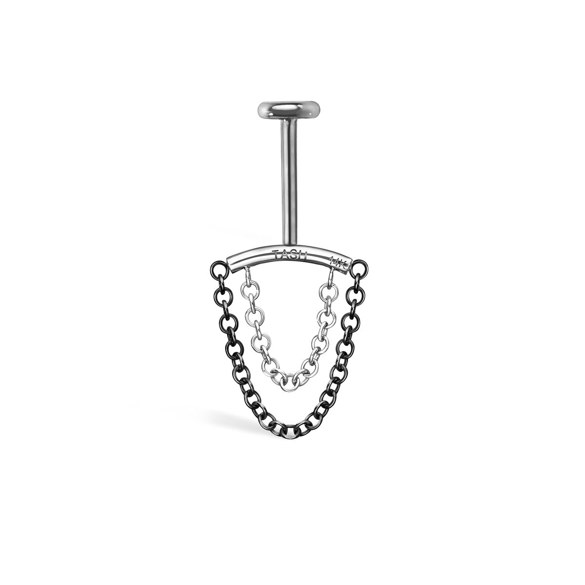 Double Chain Threaded Stud Drape With Titanium Backing