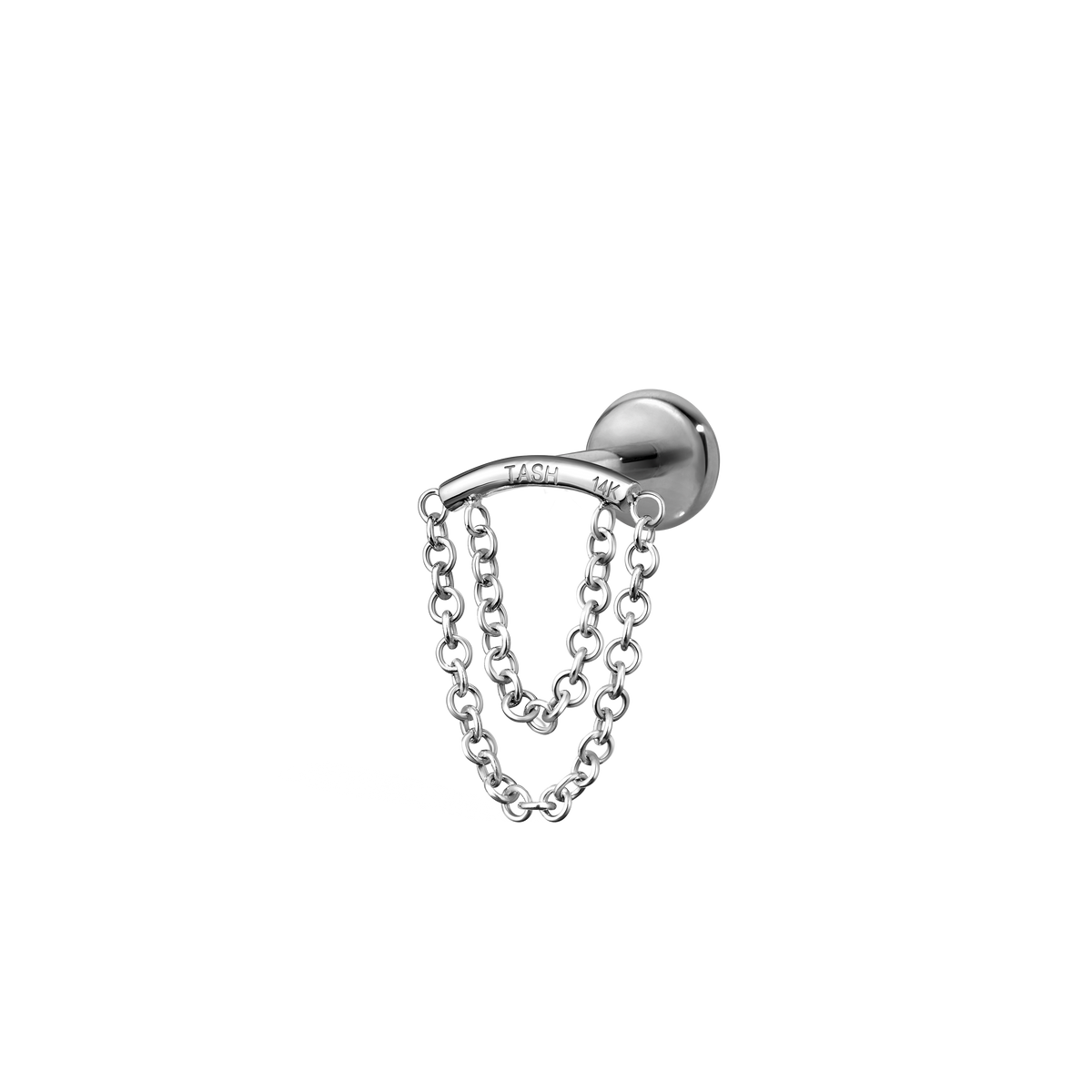 Double Chain Threaded Stud Drape With Titanium Backing