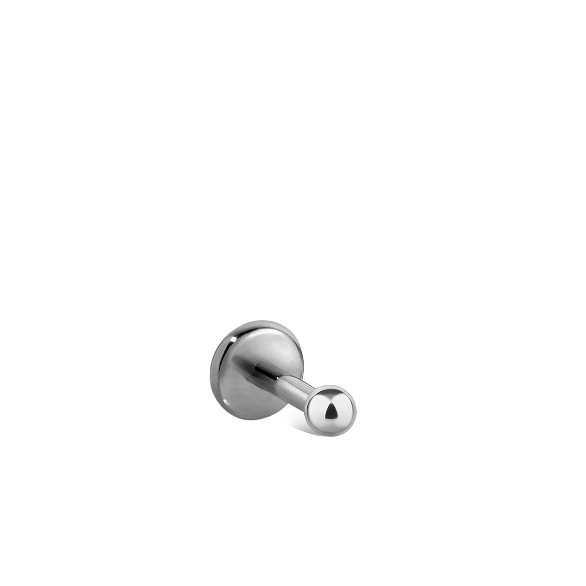 Ball Threaded Stud Earring With Titanium Backing
