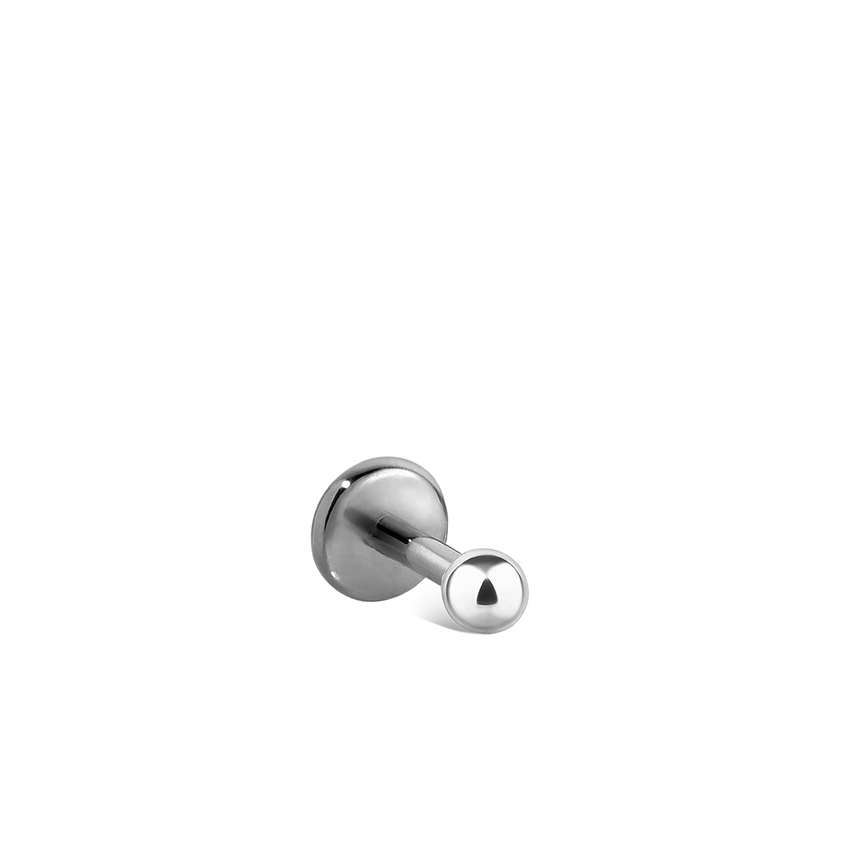 Ball Threaded Stud Earring With Titanium Backing