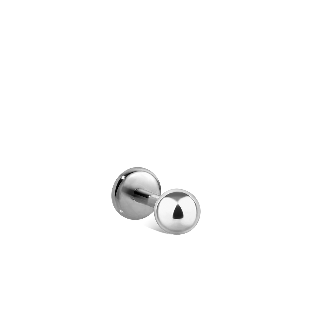 Ball Threaded Stud Earring With Titanium Backing
