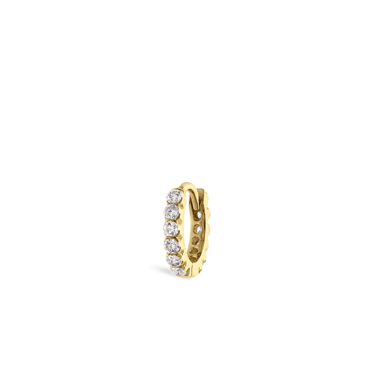Invisible Set Diamond Eternity Hoop Earring