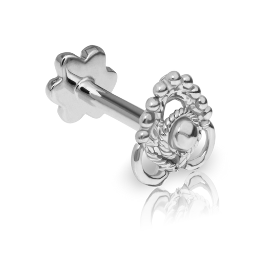 Ajna Threaded Stud Earring With Titanium Backing