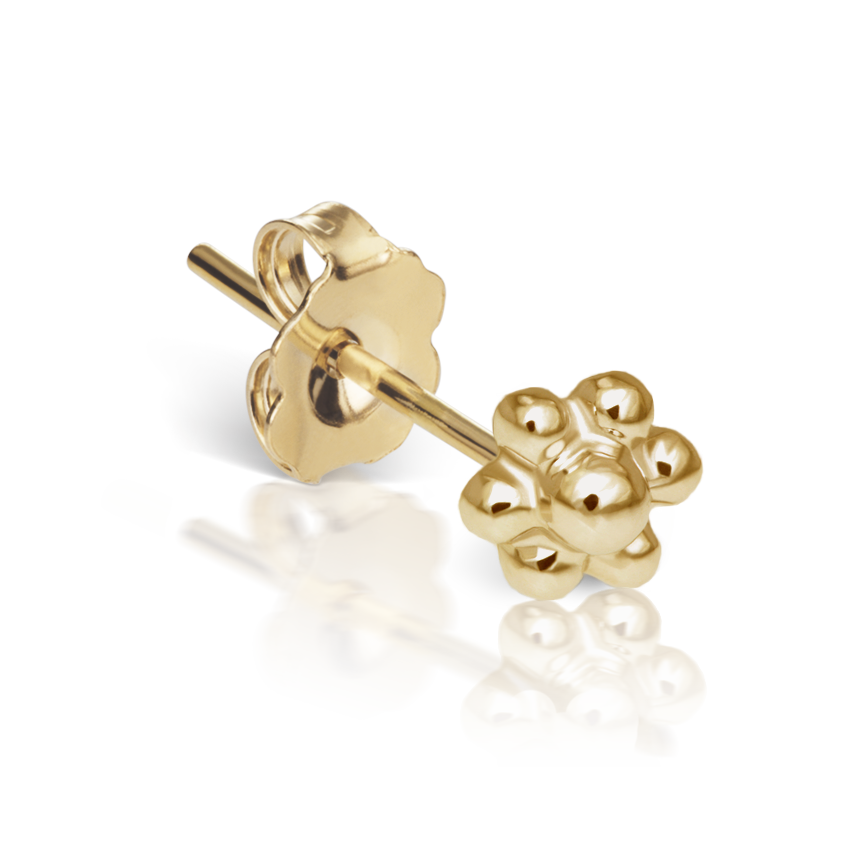 Ball Flower Stud Earring